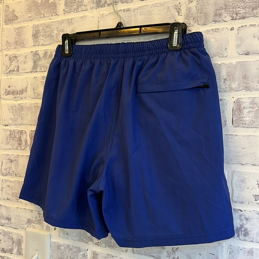 Third Wave Mens Compression Lined 5" Swim Trunks - Navy Blue Pockets Size Medium - Picture 8 of 9